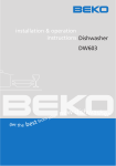 Beko DW603 dishwasher
