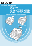 Sharp XE-A217W cash register