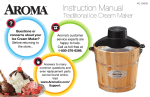 Aroma AIC-206EM ice cream maker