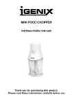 Igenix IG8750 electric food chopper