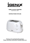 Igenix IG3001 toaster