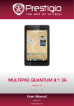 Prestigio MultiPad 4 Quantum 8.0 3G + free Dongle PMD1 16GB 3G Black, Blue