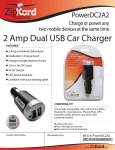 ZipKord POWERDC2A2 mobile device charger
