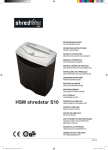 HSM HSM1013 paper shredder