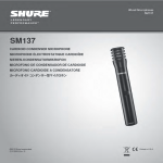Shure SM137 microphone