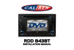 Caliber RDD843BT car media receiver