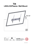 Barkan Mounting Systems E31H flat panel wall mount