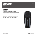 Shure SM27 microphone