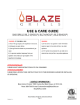 Blaze Grills Blaze 32 Inch 4-Burner Grill With Rear Burner On Cart