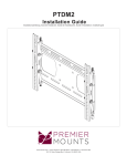 Premier Mounts PTDM2 flat panel wall mount