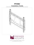 Premier Mounts PFDM2 flat panel wall mount