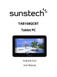 Sunstech TAB108QCBT 8GB Black, Grey