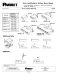 Panduit CBXS1AW-A mounting kit