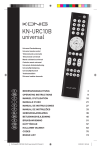 König KN-URC10B remote control