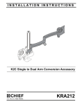 Chief KRA212B mounting kit