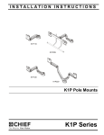 Chief K1P110B mounting kit