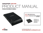 Cradlepoint CBA750B-LP2-EU 3G UMTS wireless network equipment