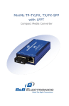 B&B Electronics 855-11622 network media converter