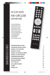 König KN-URC40B remote control