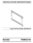 Chief PSMH2744 flat panel wall mount