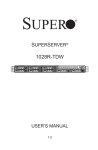 Supermicro SuperServer 1028R-TDW