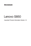 Lenovo Ideaphone S850 16GB White