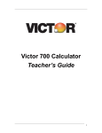 Victor Technology 700 calculator