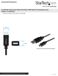 StarTech.com 1m Mobile Charge Sync USB to Slim Micro USB Cable for Smartphones and Tablets - A to Micro B