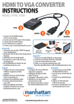 Manhattan HDMI - VGA