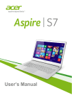 Acer Aspire S7-392 + 3 Year Collect and Return Warranty