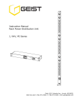 Geist P1009 power distribution unit PDU