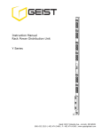 Geist G1245 power distribution unit PDU