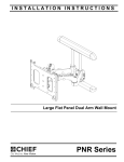 Chief PNR2000S flat panel wall mount