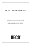 Heco Music Style Sub 25 A