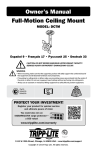 Tripp Lite Full-Motion Ceiling Mount