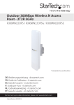 StarTech.com Outdoor 300 Mbps 2T2R Wireless-N Access Point - 5GHz 802.11a/n PoE-Powered WiFi AP