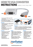 Manhattan HDMI - VGA