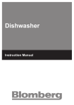 Blomberg BUXB20 dishwasher