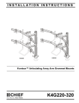 Chief K4G320B flat panel desk mount