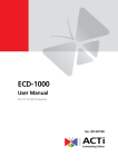 ACTi ECD-1000 decoder