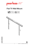 Peerless TVF665 flat panel wall mount