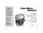 Hamilton Beach 25475 sandwich maker