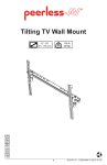 Peerless TVT665 flat panel wall mount