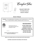 World Marketing of America QDE1425 space heater