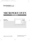 Daewoo KOR3000DSL microwave