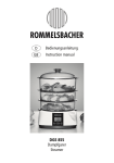 Rommelsbacher DGS 855 steamer