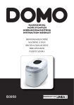 Domo B3958 bread making machine