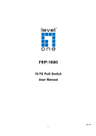 LevelOne FEP-1600 network switch