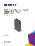 Netgear DGND3700B ADSL2+ Wi-Fi Ethernet LAN Dual-band