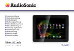 AudioSonic Tablet 9.7 8GB Black, Silver
